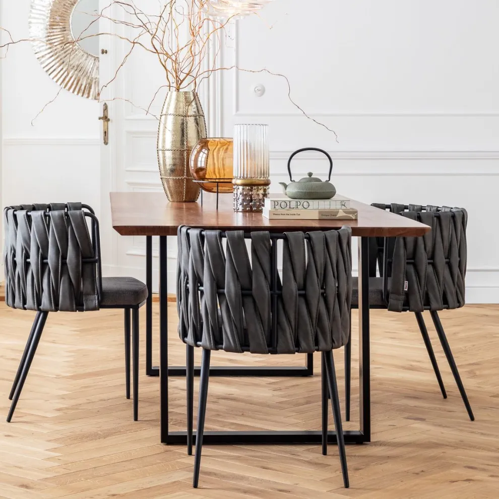 Eettafel Symphony Zwart 200x100cm