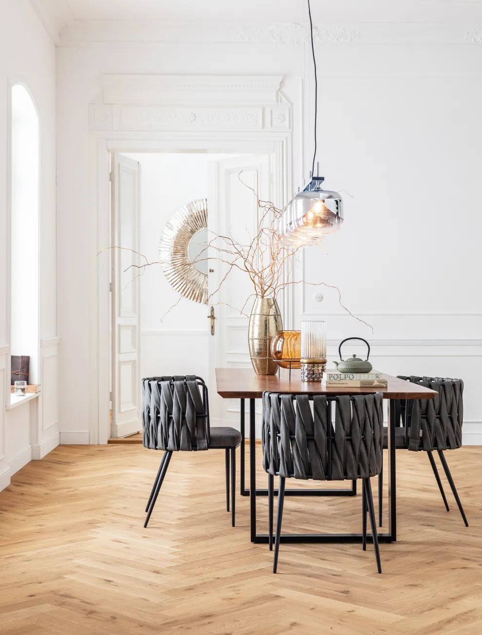 Eettafel Symphony Zwart 200x100cm