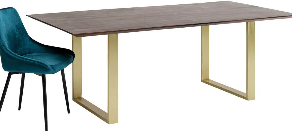 Eettafel Symphony Donker Messing 200x100cm