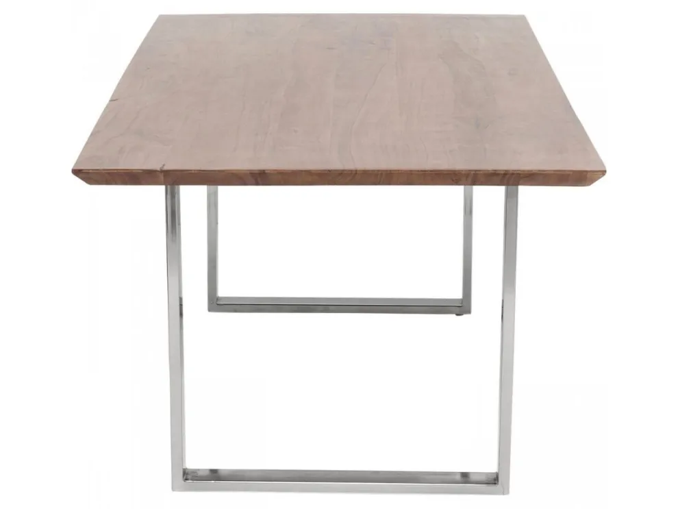 Eettafel Symphony Donker Chroom 160x80cm