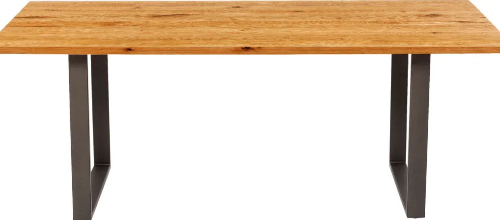 Eettafel Symphony Eiken Ruwstaal 180x90cm