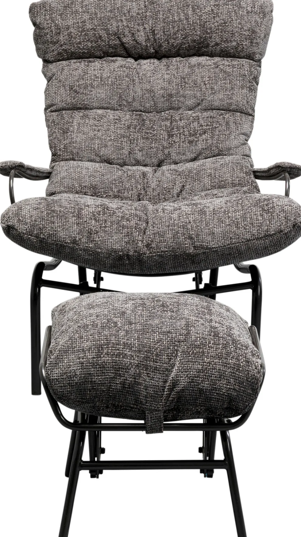 Fauteuil + Hocker Vienna Swing Grey