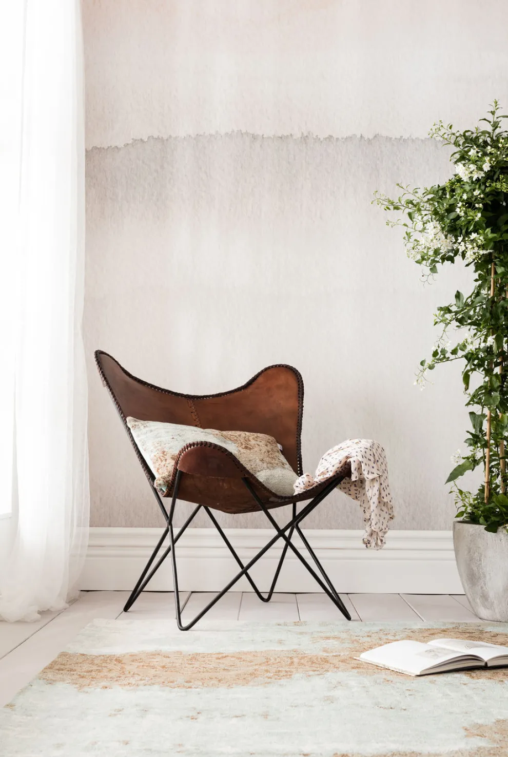 Fauteuil Butterfly Bruin Econo