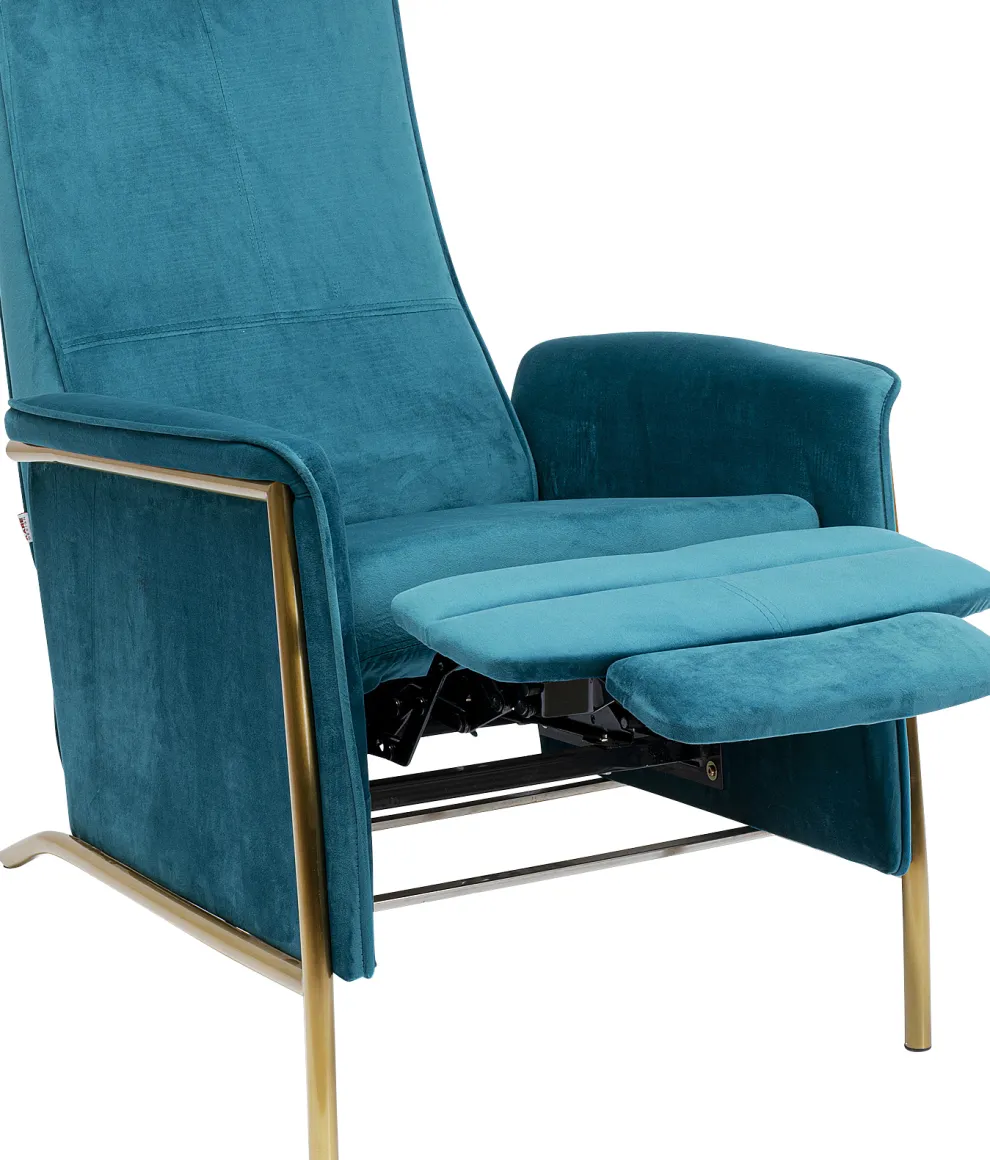 Fauteuil Lazy Fluweel Blauw