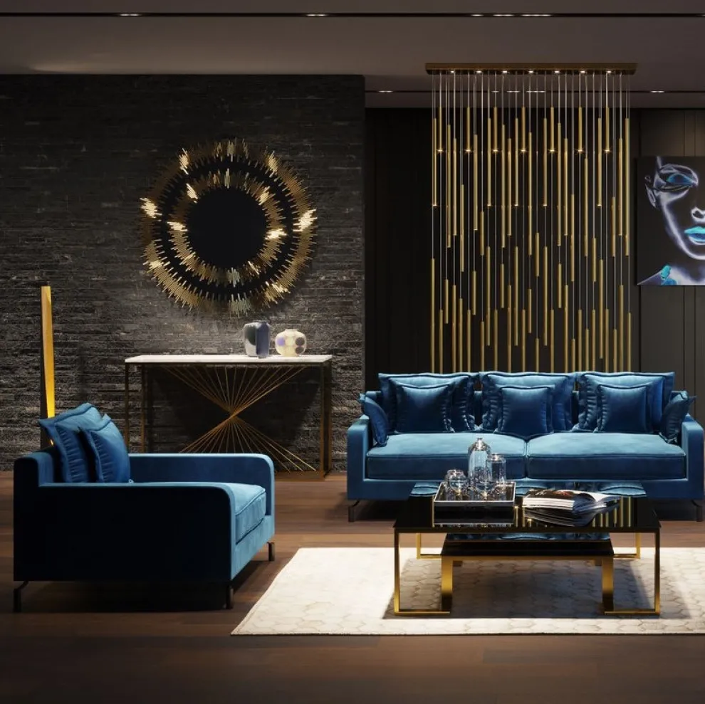 Fauteuil Lullaby Petrol-Blauw