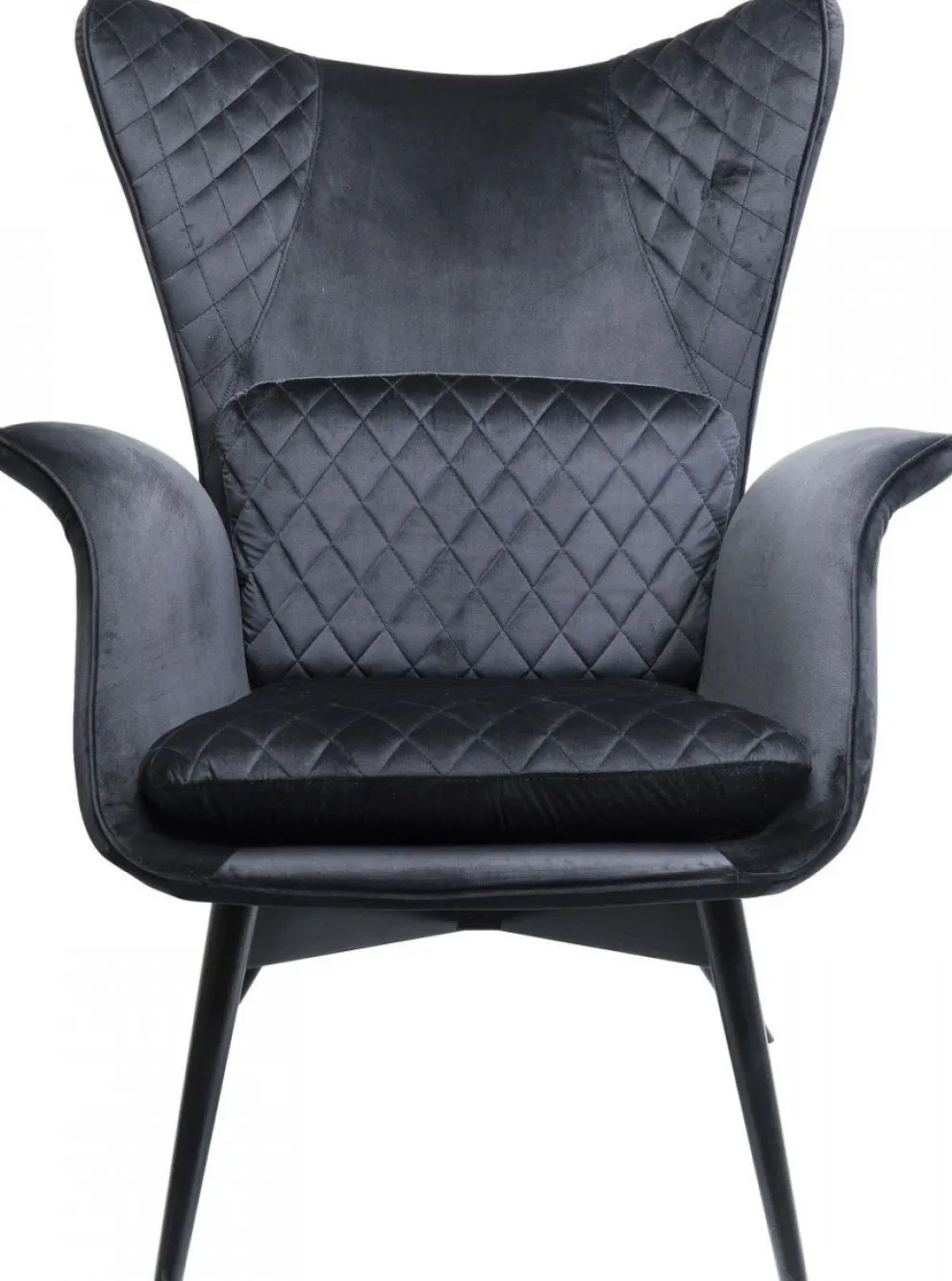 Fauteuil Tudor Fluweel Zwart