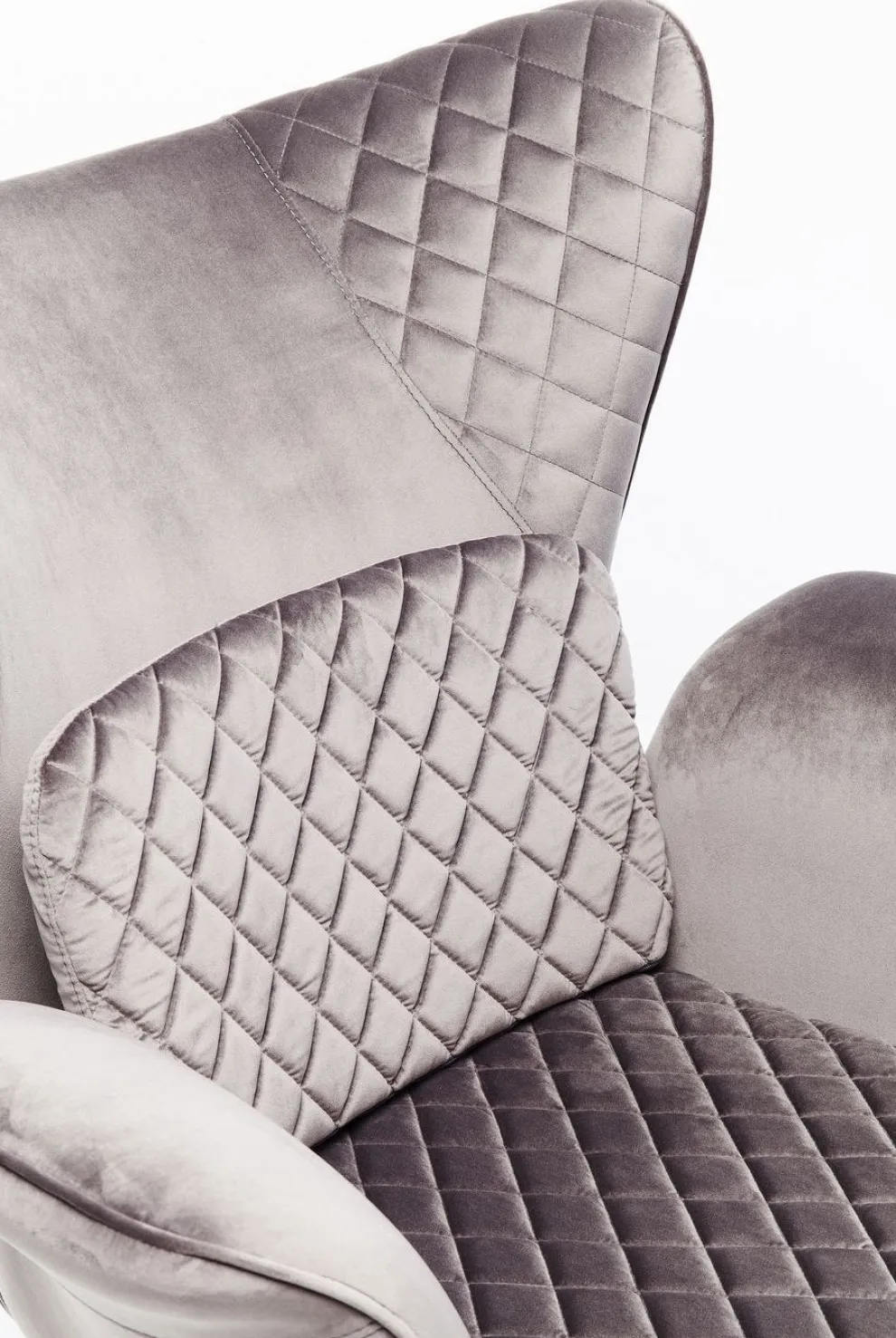 Fauteuil Tudor Fluweel Zilvergrijs