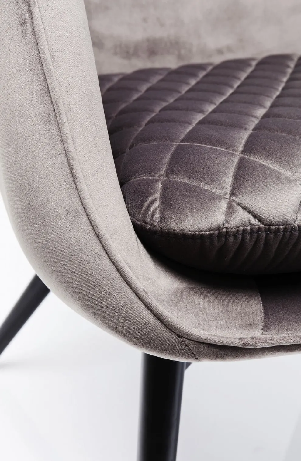 Fauteuil Tudor Fluweel Zilvergrijs