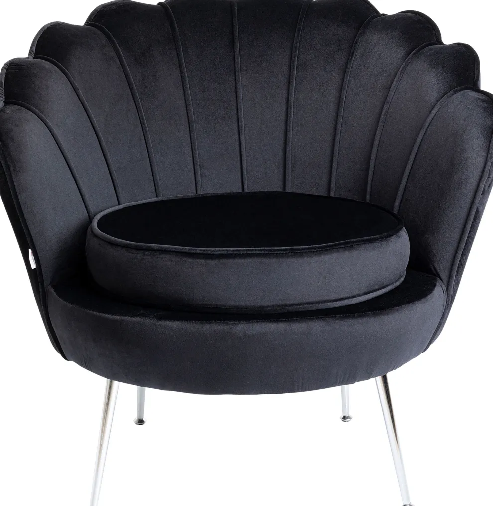 Fauteuil Water Lily Chrome Black