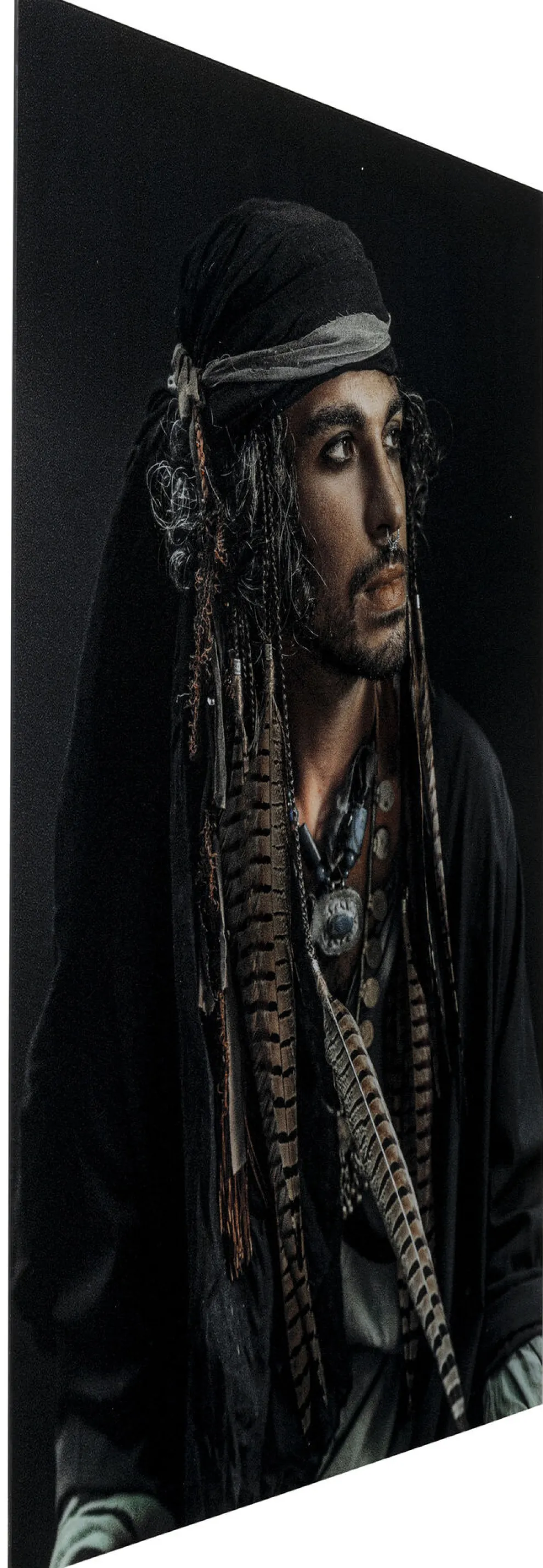 Glas Schilderij Pirate 80x120cm