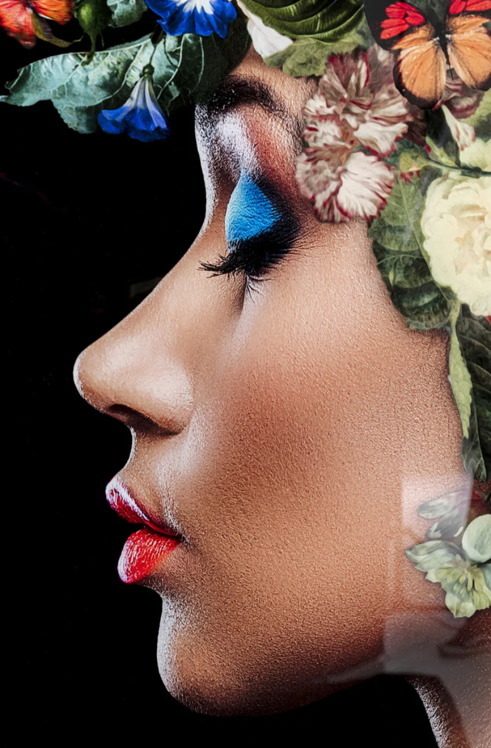 Glasschilderij Bunch Of Flowers 150x100cm