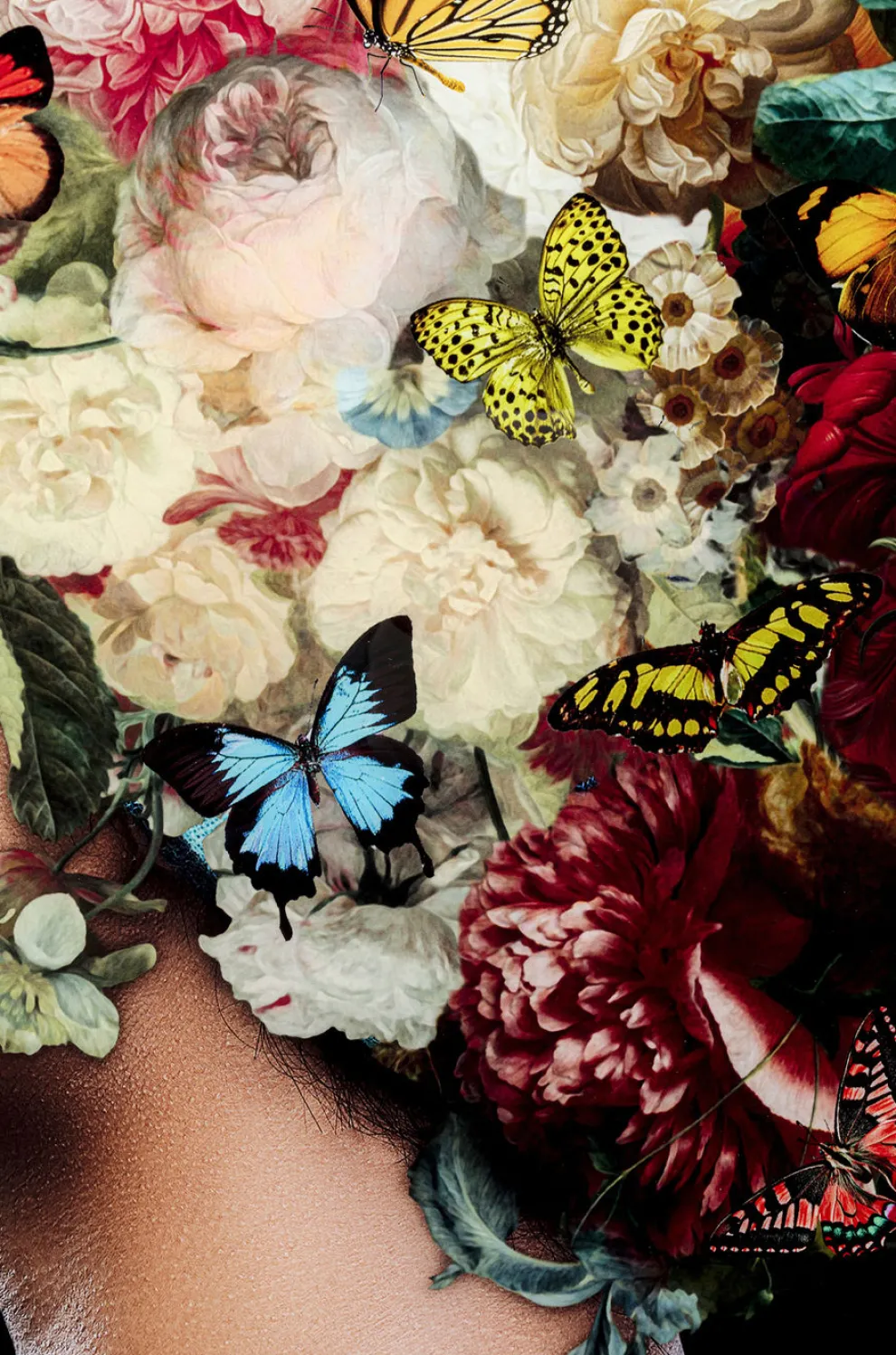 Glasschilderij Bunch Of Flowers 150x100cm