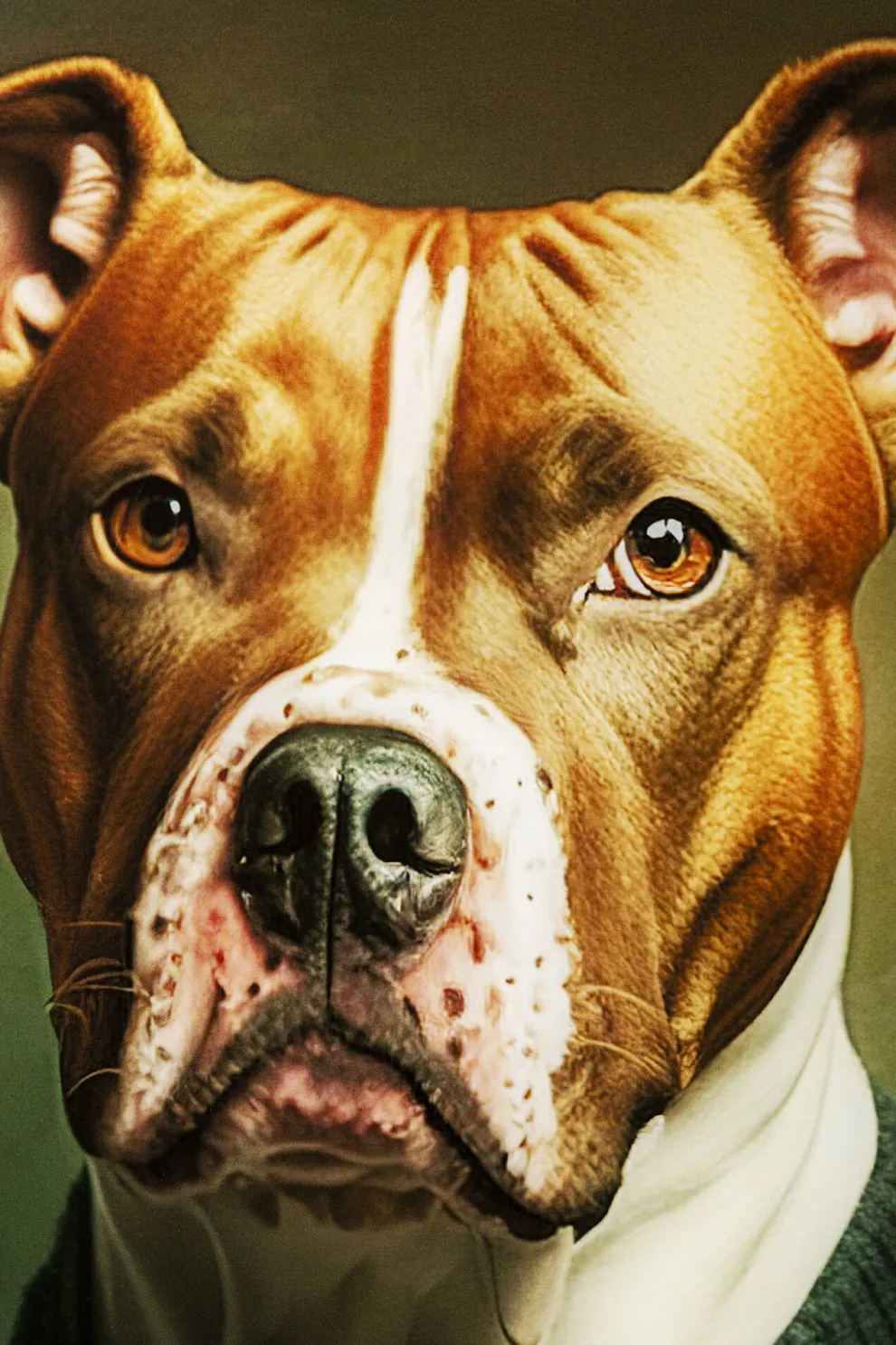 Glasschilderij Dog Family 110x90cm