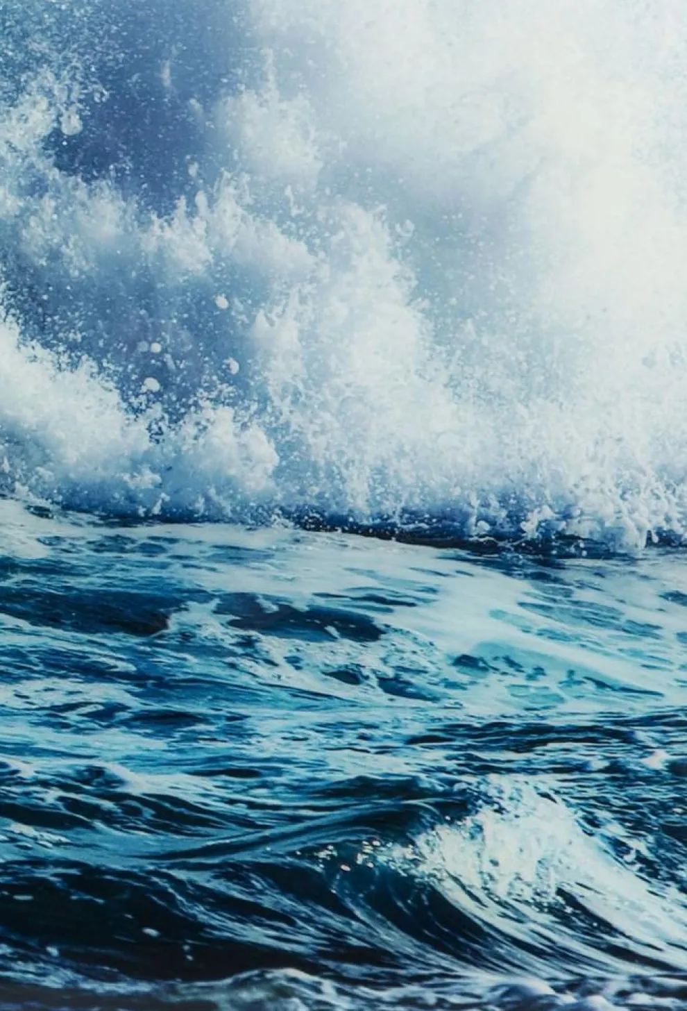 Glasschilderij Drieluik Wave 240x160cm (Set Van 3)