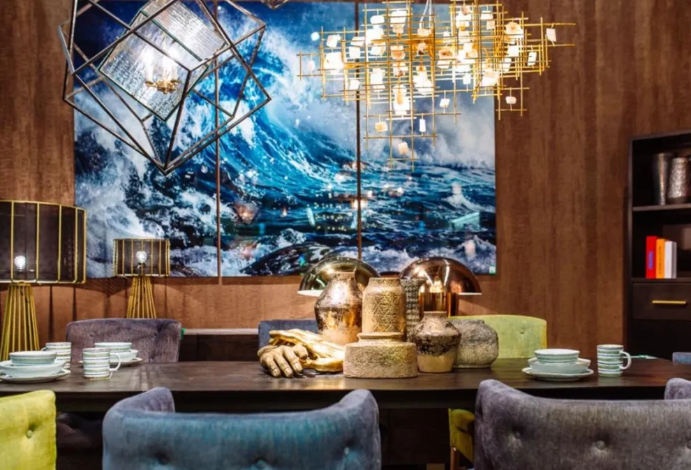 Glasschilderij Drieluik Wave 240x160cm (Set Van 3)