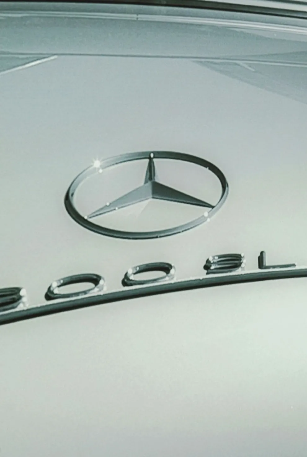 Glasschilderij Drieluik Oldtimer Zwart 240x160cm