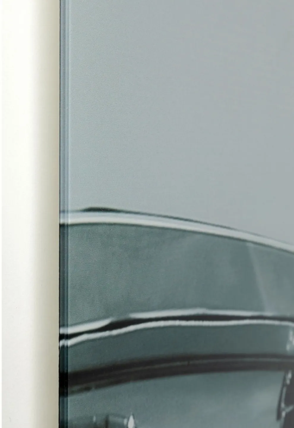 Glasschilderij Drieluik Oldtimer Zwart 240x160cm