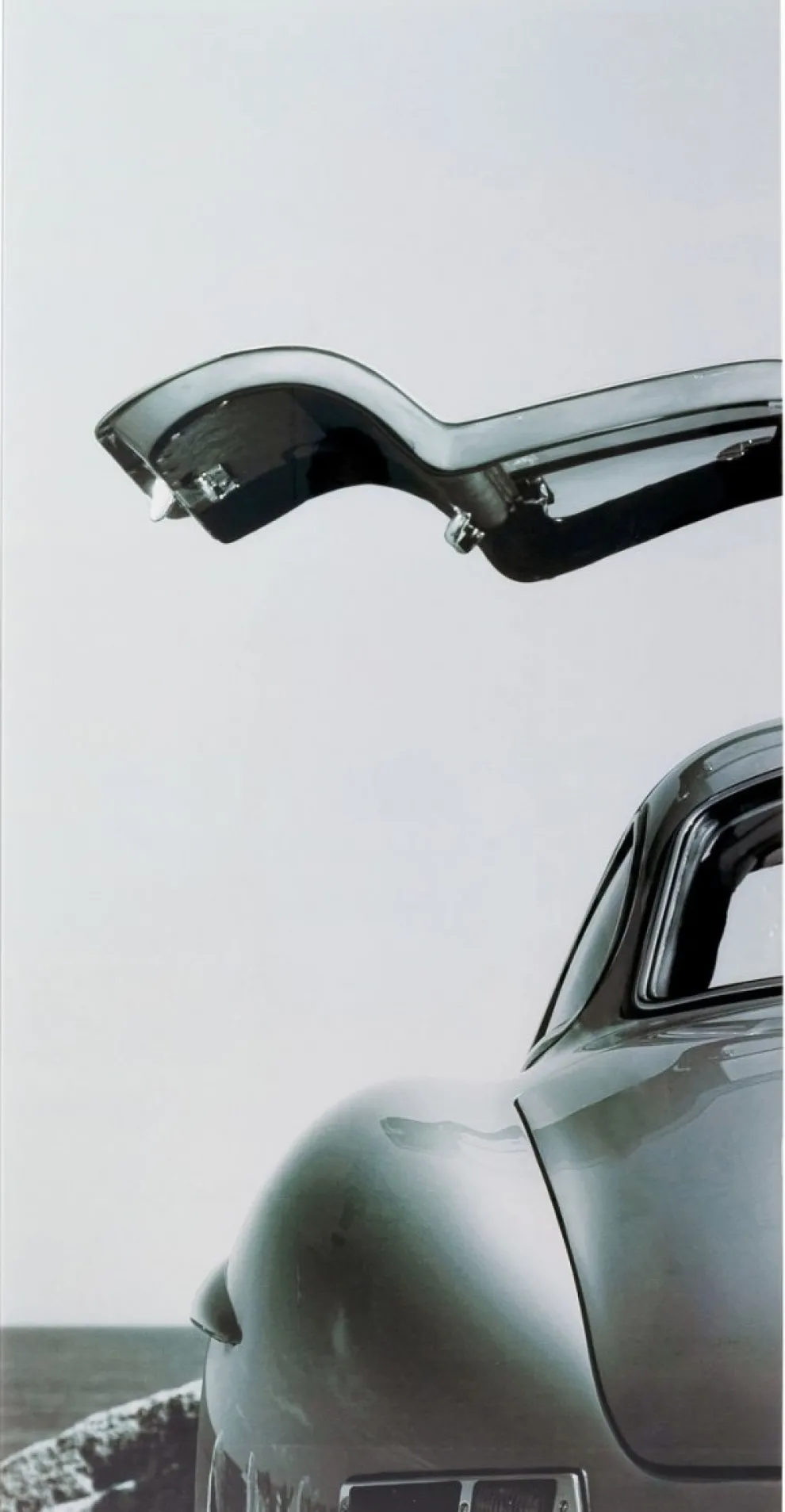 Glasschilderij Drieluik Oldtimer Zwart 240x160cm