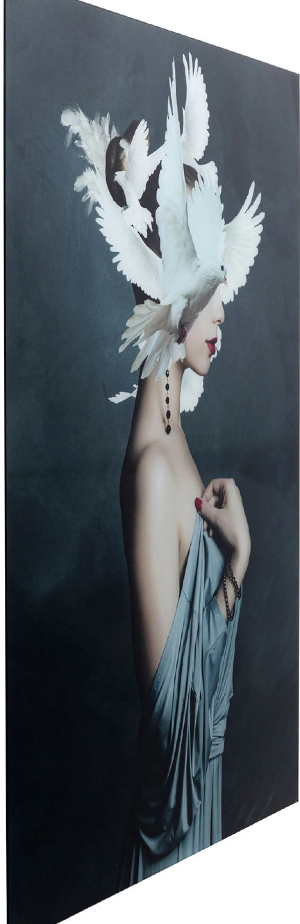 Glasschilderij Mother Of Doves 80x120cm