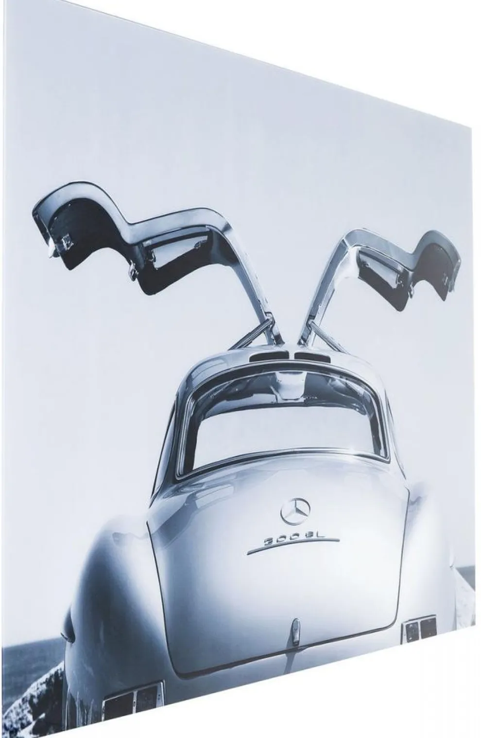 Glasschilderij Oldtimer Zwart 160x120cm