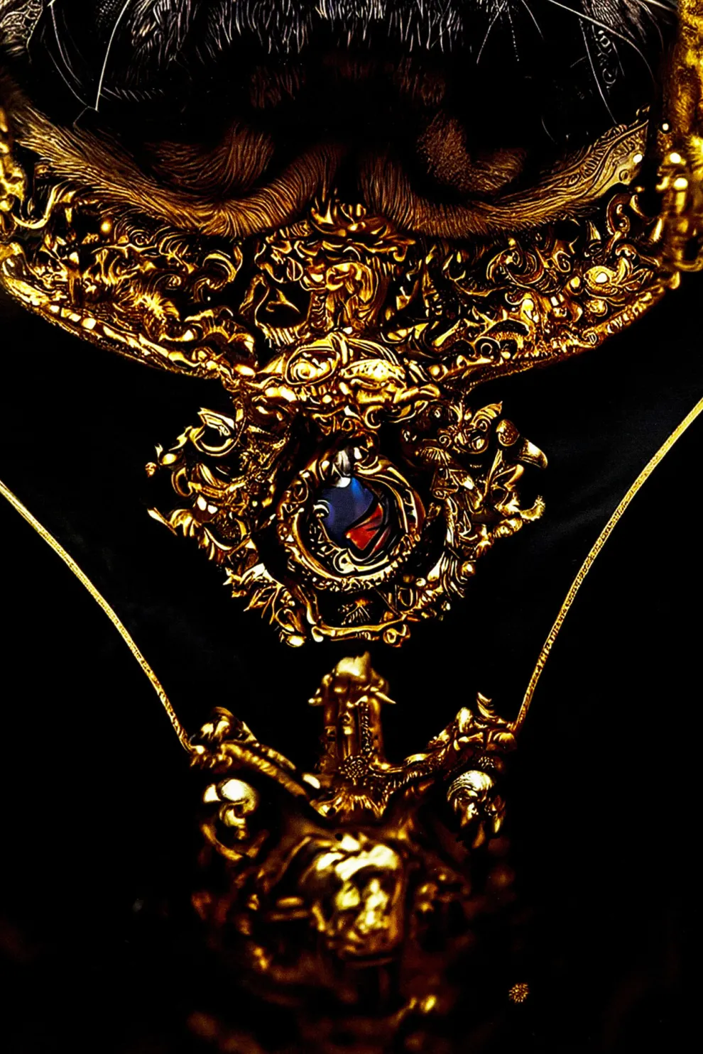 Glasschilderij Prince Pug 40x60cm