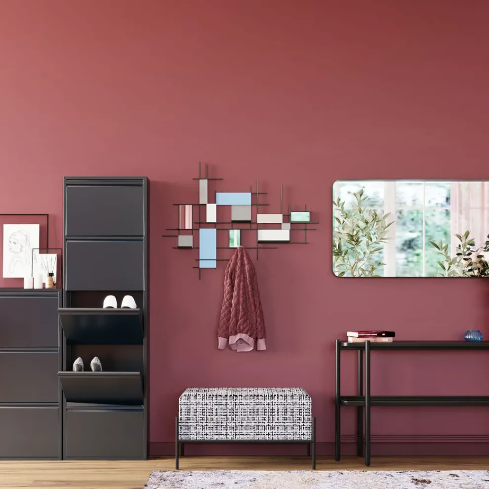 Halbank Buttons Met Opslag B&W Klein