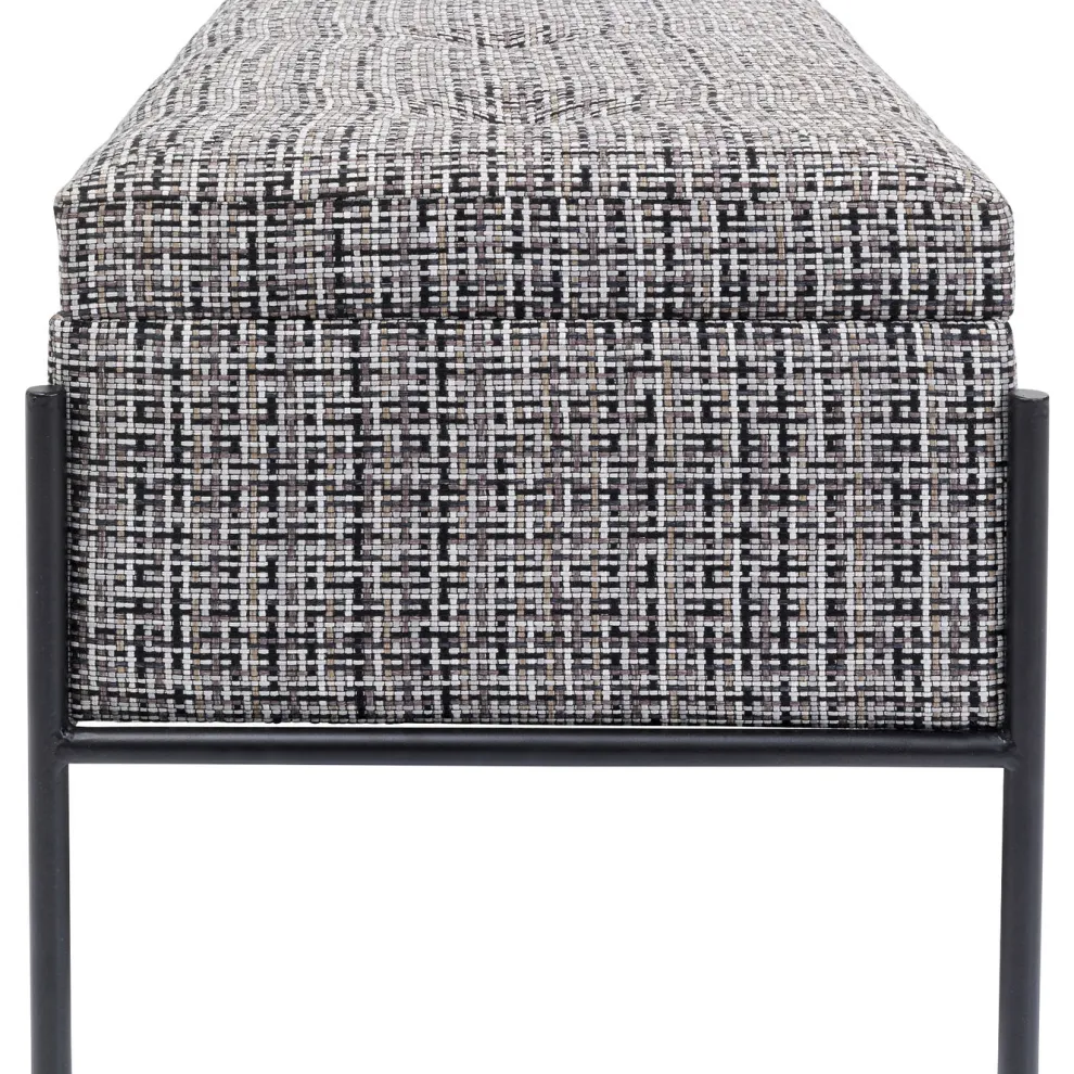 Halbank Buttons Met Opslag B&W Klein