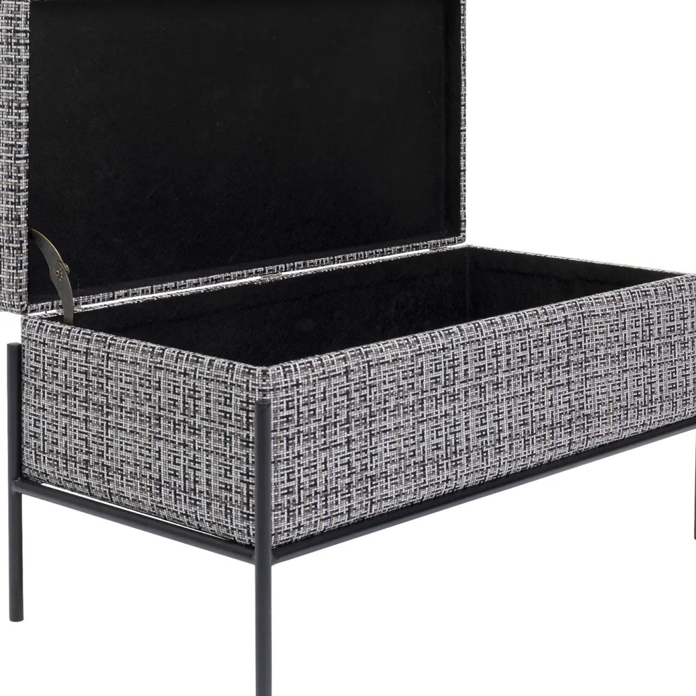 Halbank Buttons Met Opslag B&W Klein