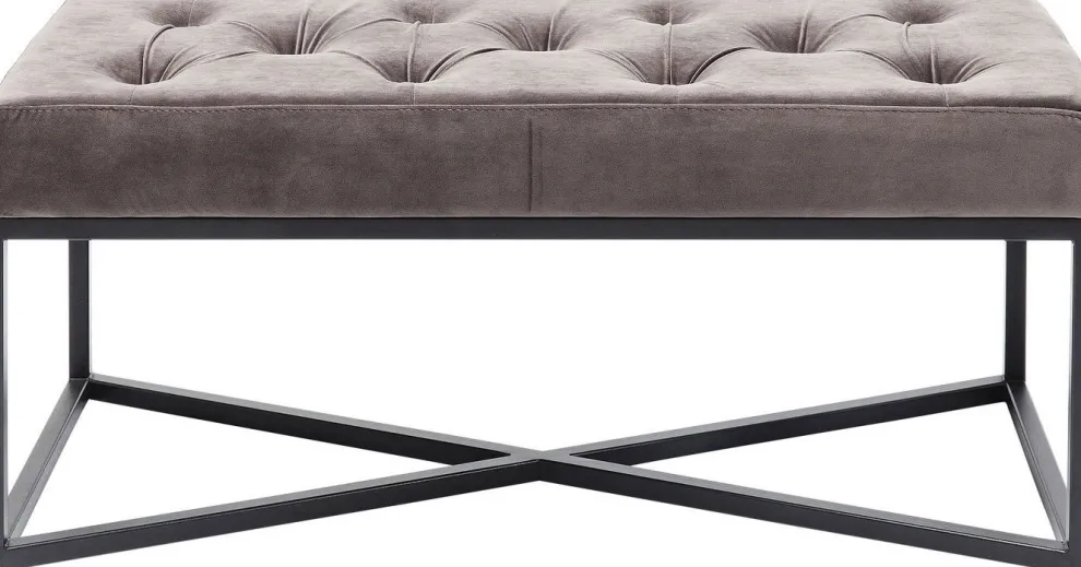 Halbank Crossover Grijs Zwart 90x40cm