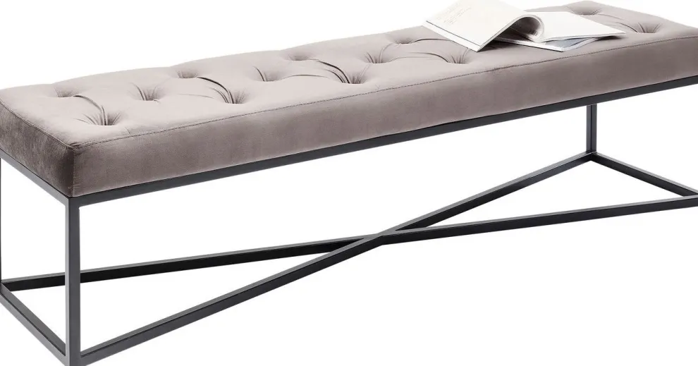 Halbank Crossover Grijs Zwart 150x40cm