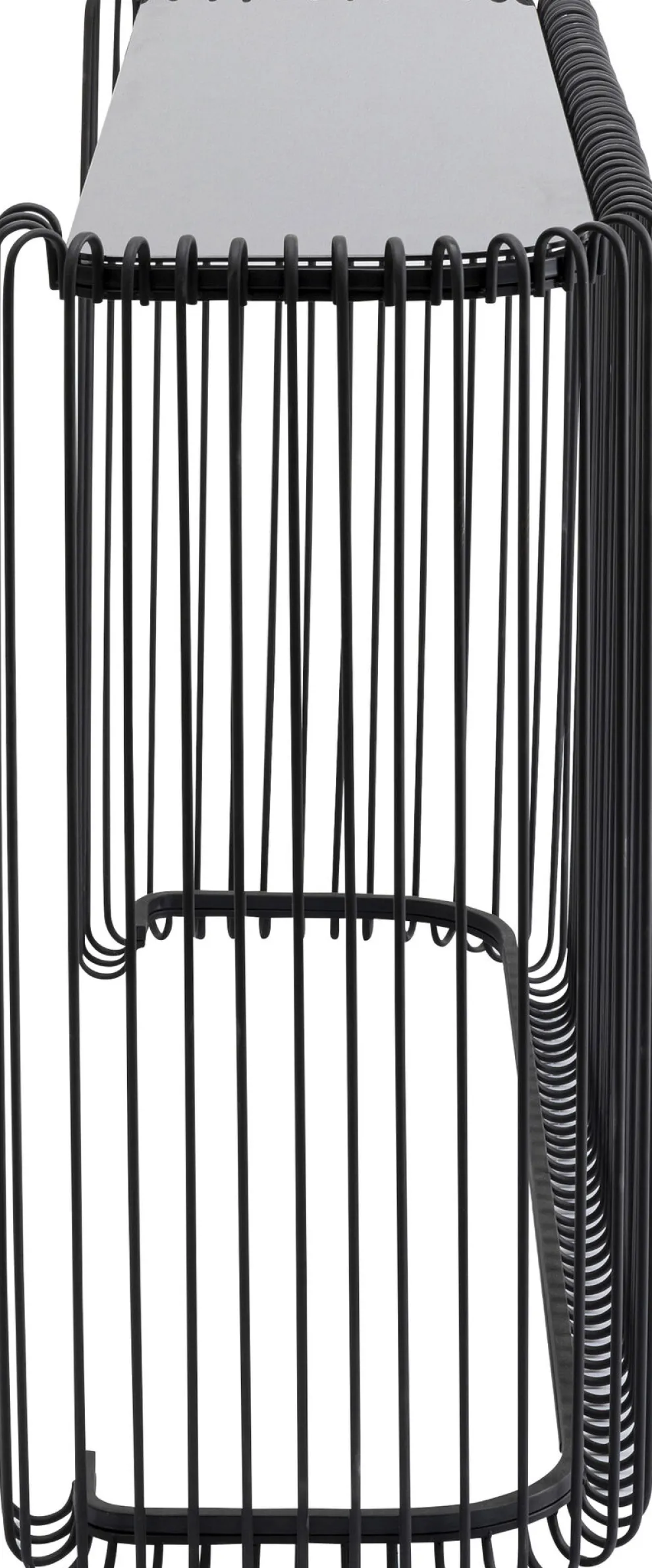 Haltafel Wire Glass Marble Black 142x89cm