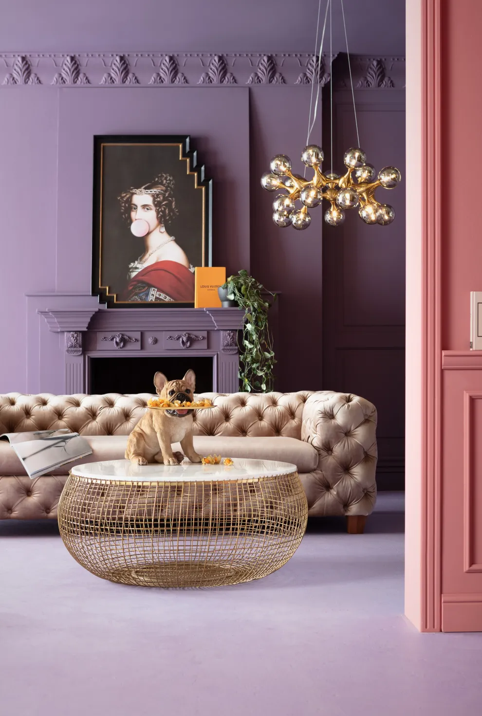 Hanglamp Atomic Balls Messing 18cm