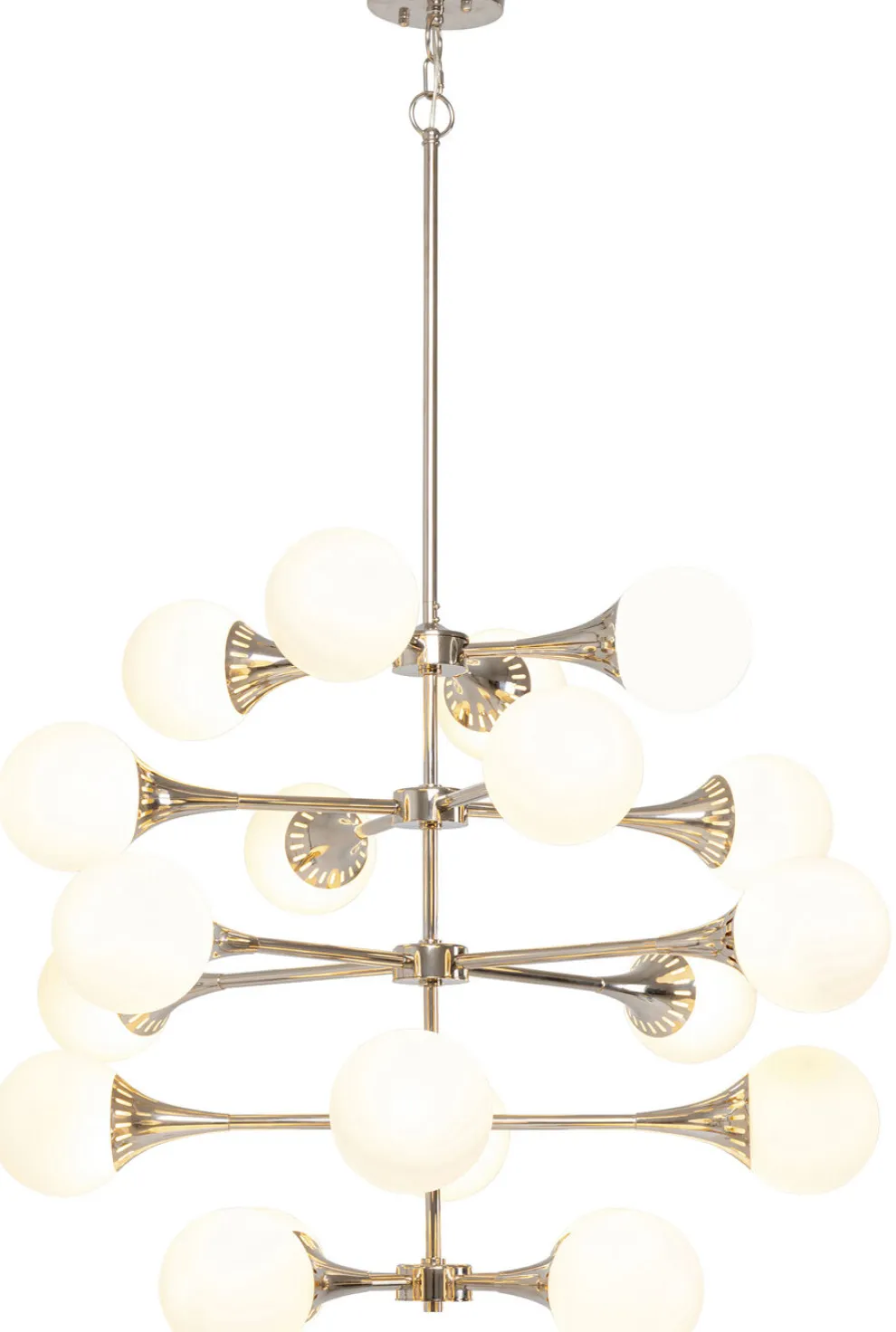 Hanglamp Lichtbron Fiction 20 Silver Ø102cm