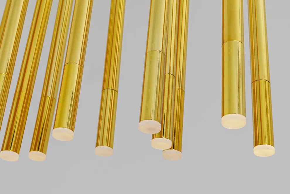 Hanglamp Living Vegas Messing LED