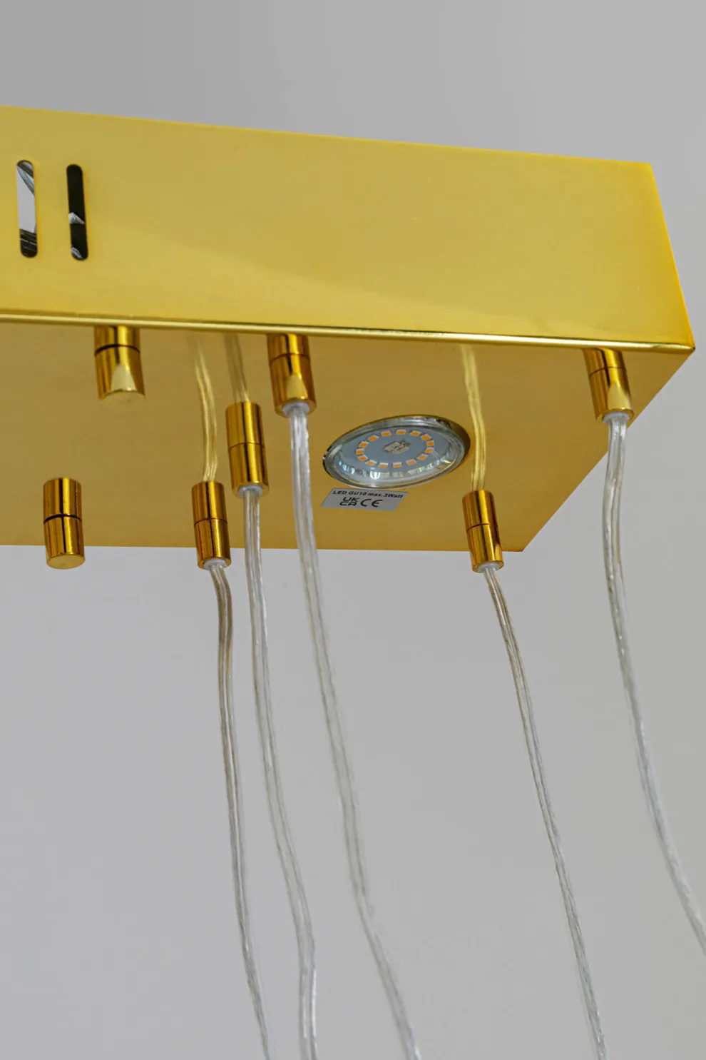 Hanglamp Living Vegas Messing LED