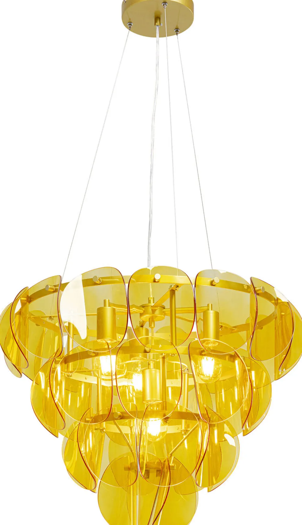 Hanglamp Mariposa Three Circle Messing