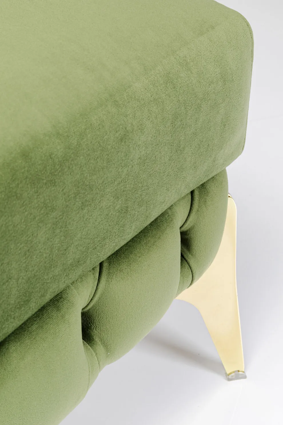 Hocker Belissima Velvet Green 80cm