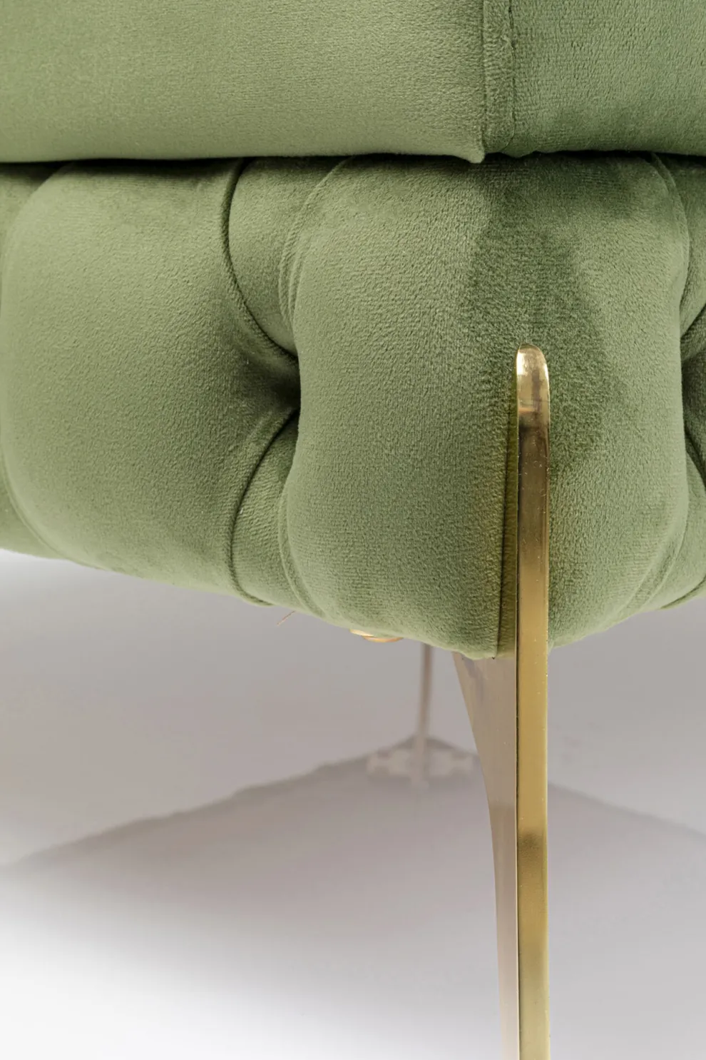 Hocker Belissima Velvet Green 80cm