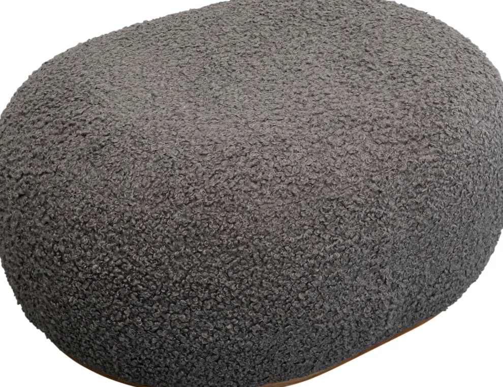 Hocker Pebble Boucle Grey 81cm