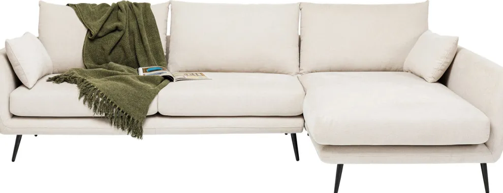 Hoekbank Amalfi Rechts Creme 275cm