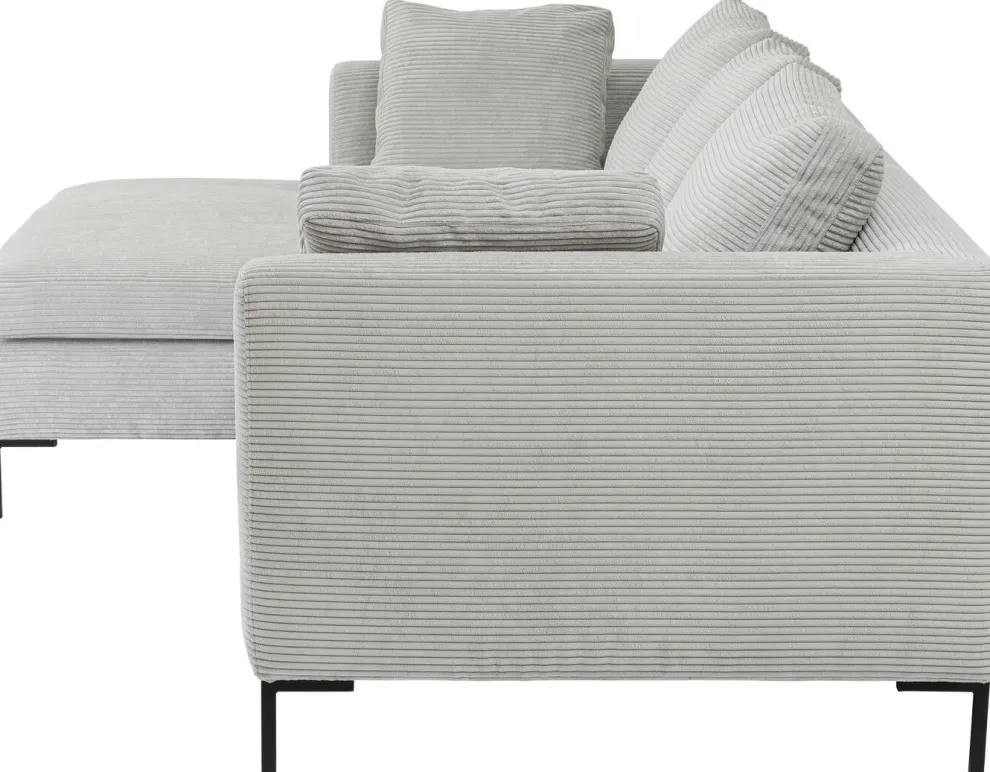 Hoekbank Gianni Cord Grijs Links