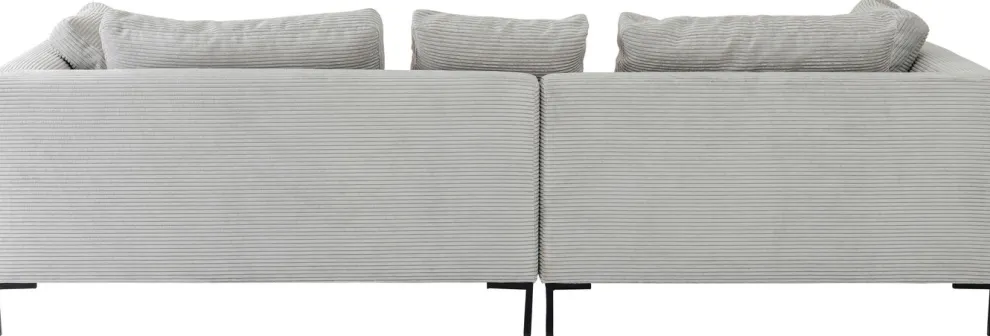 Hoekbank Gianni Cord Grijs Links