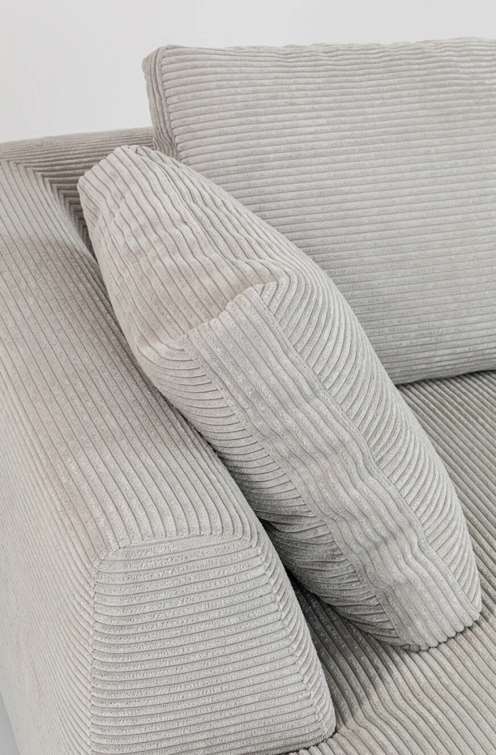 Hoekbank Gianni Cord Grijs Links