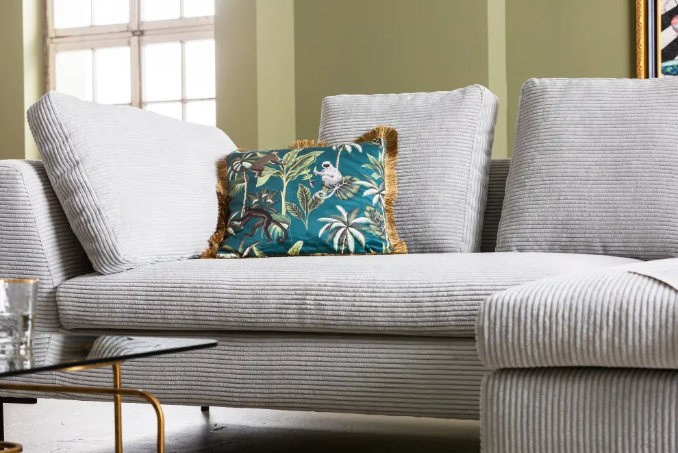 Hoekbank Gianni Cord Grijs Rechts