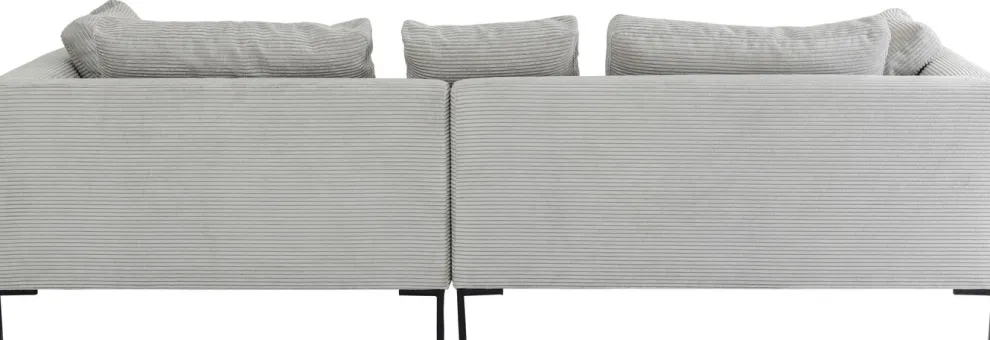 Hoekbank Gianni Cord Grijs Rechts