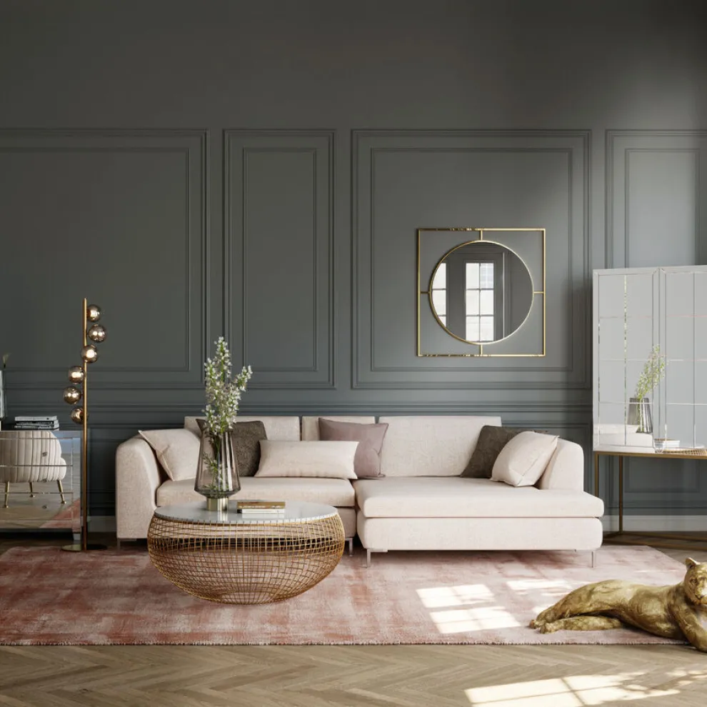 Hoekbank Gianni Crème Rechts