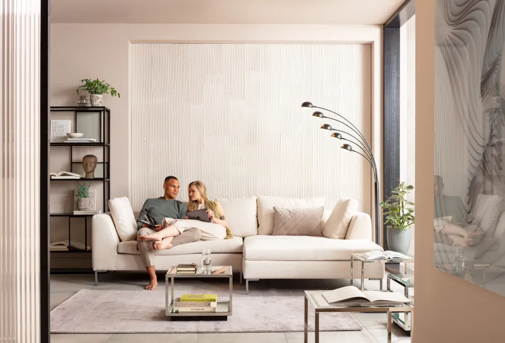 Hoekbank Gianni Crème Rechts