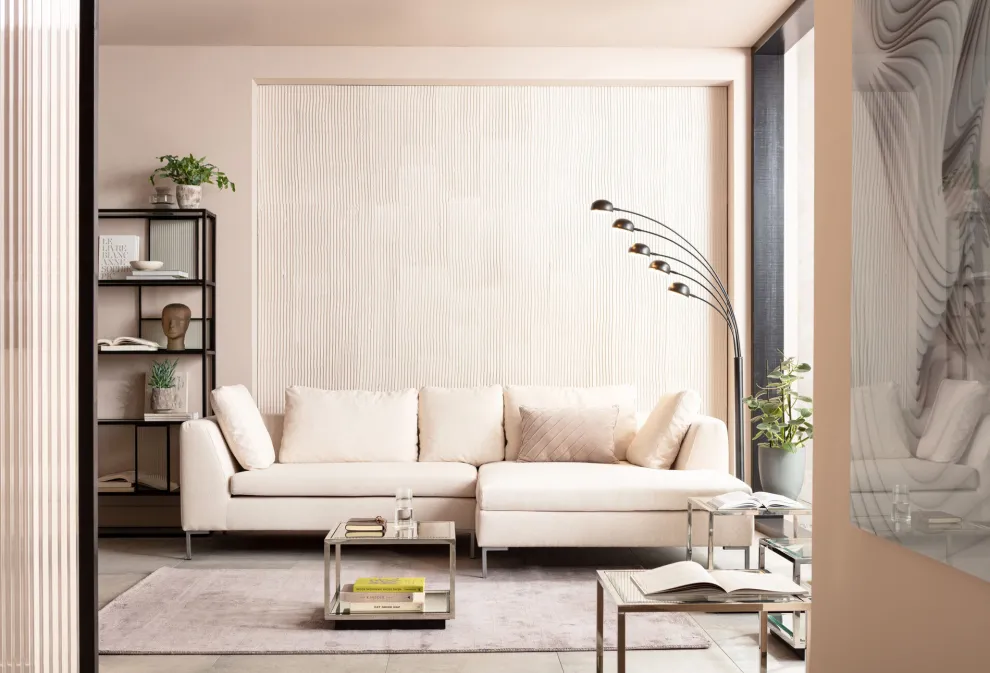 Hoekbank Gianni Crème Rechts