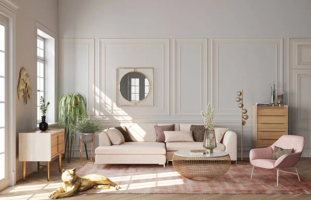 Hoekbank Gianni Creme Links