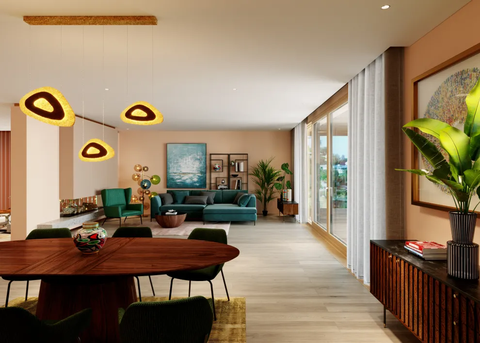 Hoekbank Gianni Fluweel Donkergroen Links Zwart